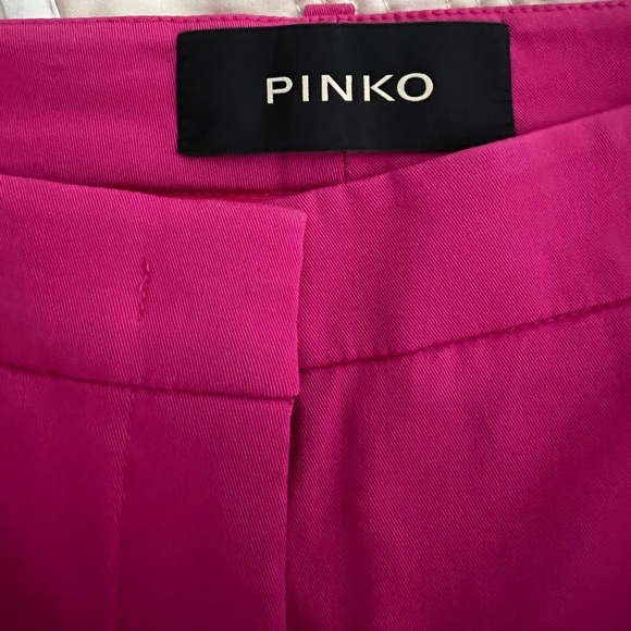 PINKO Fuschia Pink Pants Trousers Crop Capri Ankle Slits US 6 $458 Excellent - Picture 8 of 9